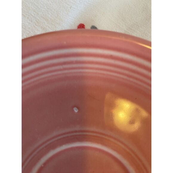 Fiestaware Retired Rose Classic Rim 5 7/8” Saucer - Picture 3 of 3